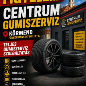 zalaegerszeg és környéke figyelem- Centrum gumiszerviz. körmend. önkormányzat mellett - teljes gumiszerviz szolgáltatás. kumho-tracmax