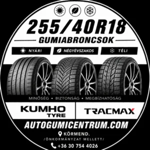 255 40R18 gumiabroncsok.. körmend-négyévszakos-nyári-téli gumik