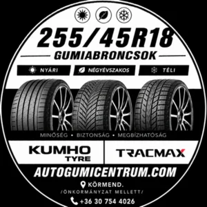 255 45R18 gumiabroncsok.. körmend-négyévszakos-nyári-téli gumik